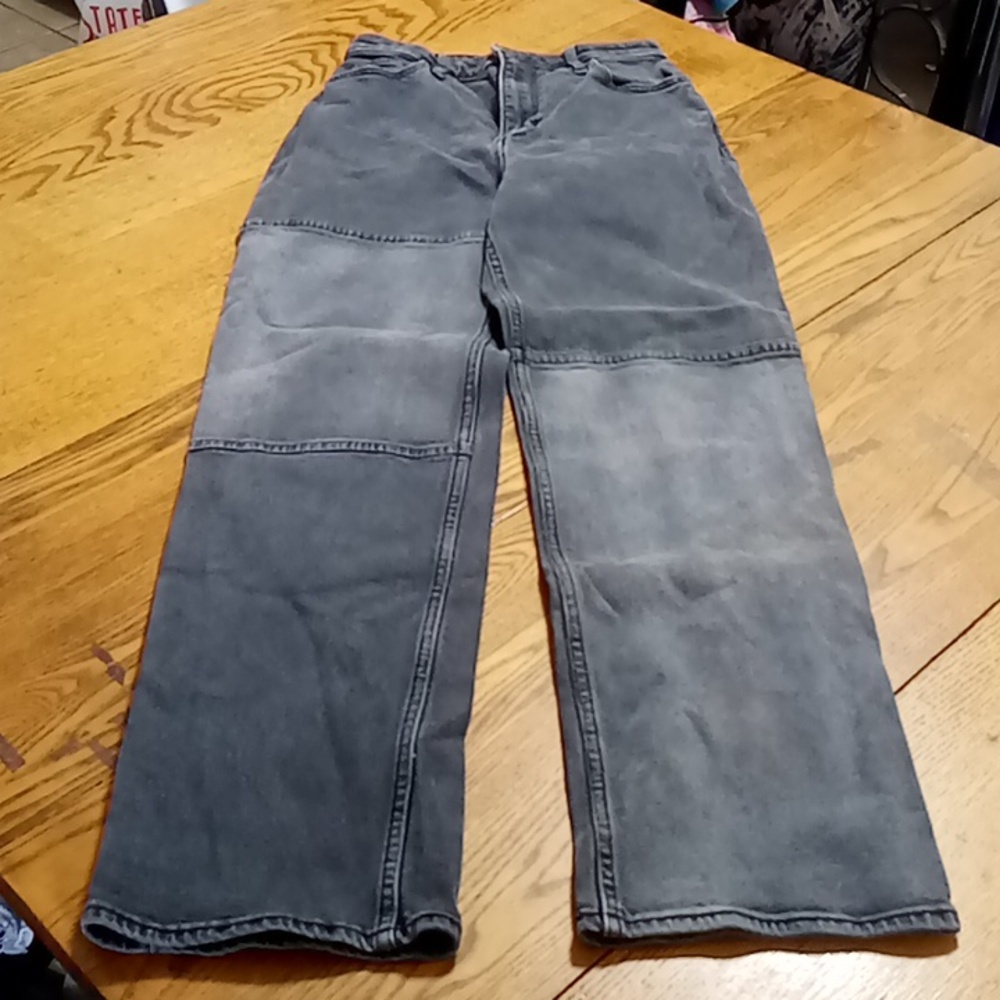 HOLLISTER Womens Jeans 25 / 31 FADED BLACK ULTRA HIGH RISE DAD Denim Preowned